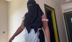 A maid in a hijab allowed herself to be fucked in a hotel room for money.