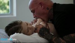 ADULTMOBILE – Stepdad Can’t Resist His Petite Stepdaughter And Gives Her A Hard, Creamy Fuck