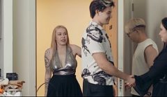Blonde Huge Tits & Brunette Massive Ass Shyly Swap Partners on hottest FFMM