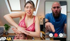CUCK4K. A morning video call turns into Cheating right in front of her Boyfriend