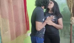 Indian Couple In Sharing Sweet Kisses And Romantic Moments