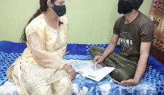 Indian Hot Student Fucked in Doggystyle by Indian Tharki Teacher Clear Hindi Audio Desi Sex