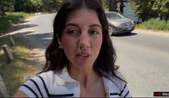 Maniac fucked a girl in the bushes and cummed on her face for a public walk with sperm – Cumwalk