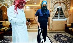 Muslim Hijab Indonesian Housemaid asked to suck boss Dick and swallows cum