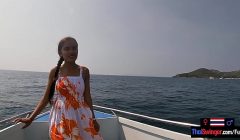 Rented a boat for a day and had sex on it with his Asian teen girlfriend