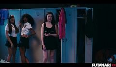 School Girl Facefucked by BWC & BBC – Real Life Interracial Futanari Threesome