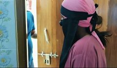 Step-sis hot hijabi collage friend fuck in my room