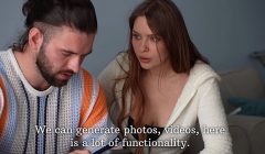 Stepmother caught me with her AI nudes. She get horny and let me fuck her