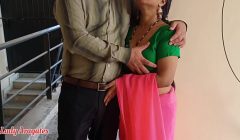 Young desi bhabhi pleased the landlord by getting her pussy and ass fucked